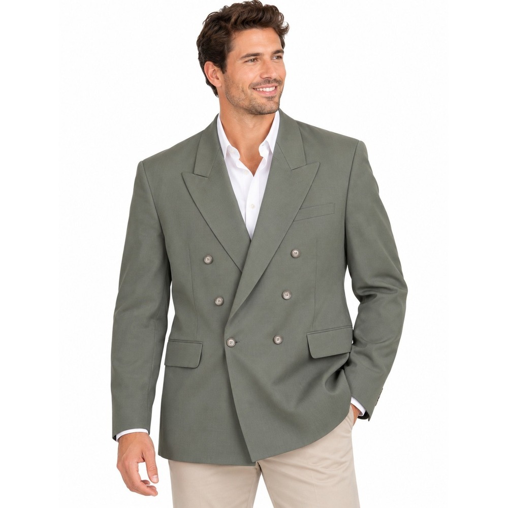 Saville Row Wool Mens Blazer Jacket 42R Workwear Office Formal
